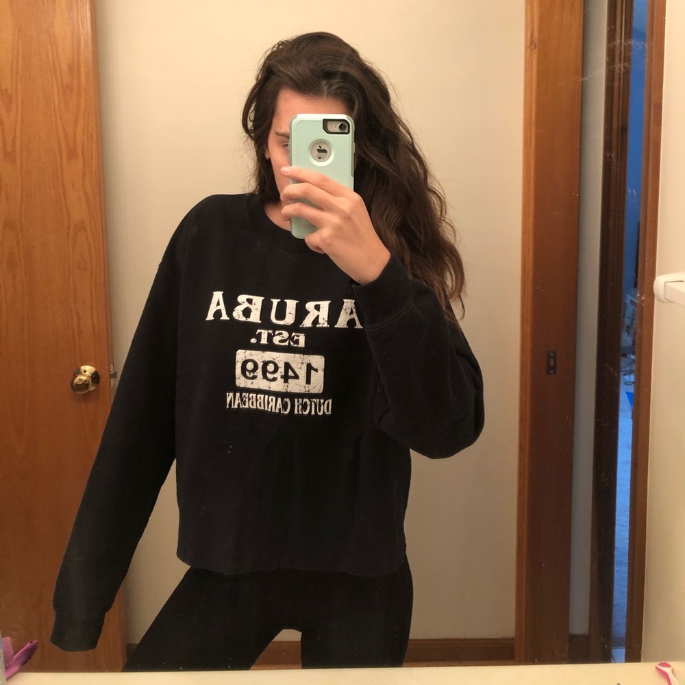 Aruba cropped sweatshirt